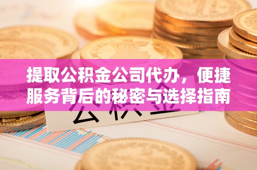 安达提取公积金公司代办，便捷服务背后的秘密与选择指南