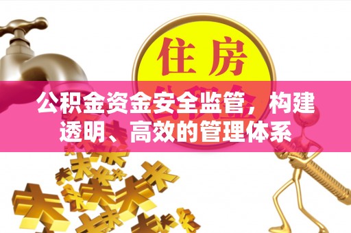 安达公积金资金安全监管，构建透明、高效的管理体系
