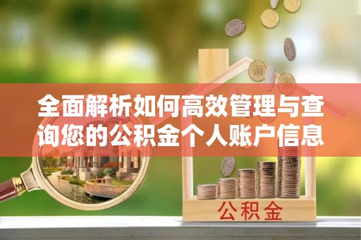 安达全面解析如何高效管理与查询您的公积金个人账户信息