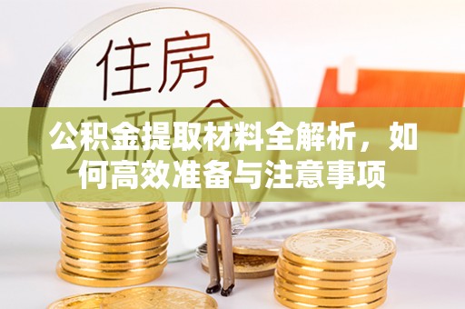 安达公积金提取材料全解析，如何高效准备与注意事项