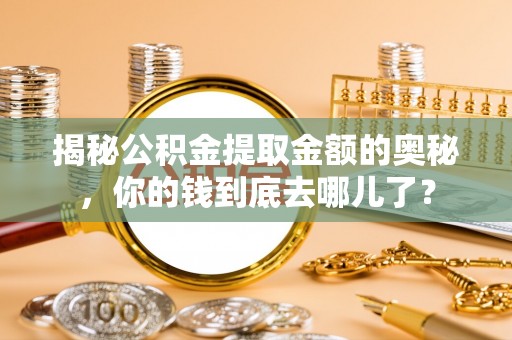 安达揭秘公积金提取金额的奥秘，你的钱到底去哪儿了？