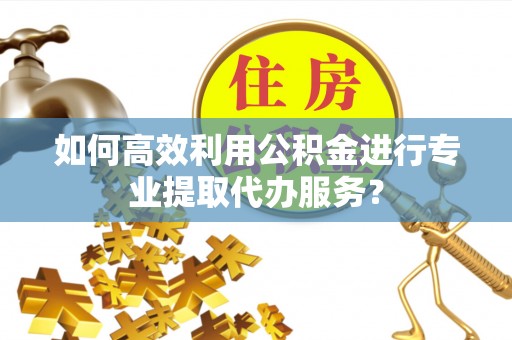 安达如何高效利用公积金进行专业提取代办服务？